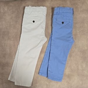 Mayoral Kids' Blue (size 12m) and White (size 18m) Pants